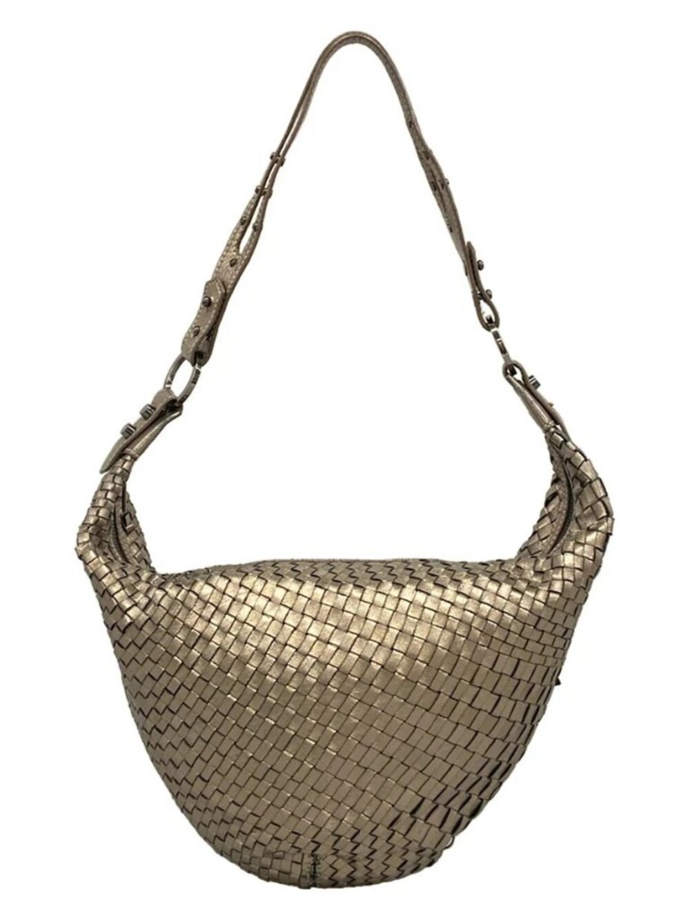 EPOCA Gold Leather Shoulder Bag